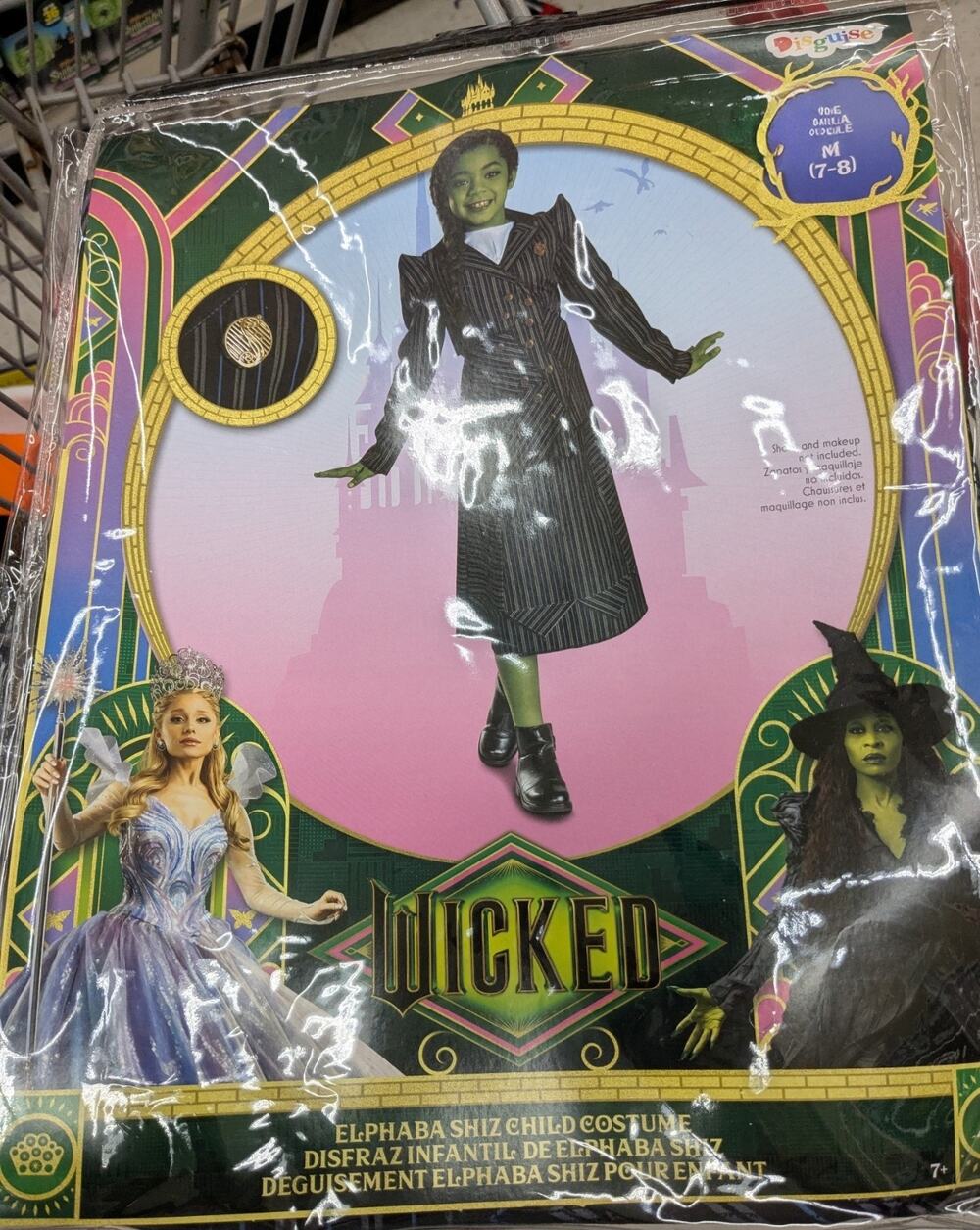 Wicked Halloween Costume Girls Size M 7-8 Elphaba Shiz Uniform NIP